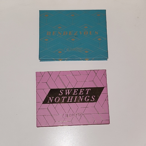 ColourPop Rendezvous and Sweet Nothings Eyeshadow Palettes